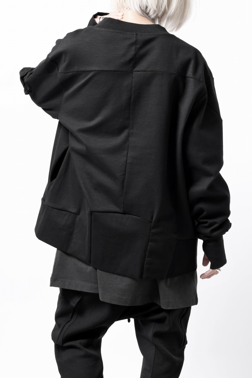 画像をギャラリービューアに読み込む, thom/krom MA-1 JACKET / ELASTIC COTTON (BLACK)