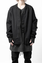 画像をギャラリービューアに読み込む, thom/krom MA-1 JACKET / ELASTIC COTTON (BLACK)