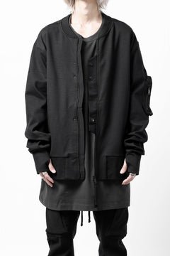 画像をギャラリービューアに読み込む, thom/krom MA-1 JACKET / ELASTIC COTTON (BLACK)