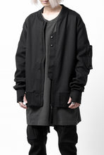画像をギャラリービューアに読み込む, thom/krom MA-1 JACKET / ELASTIC COTTON (BLACK)