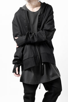画像をギャラリービューアに読み込む, thom/krom MA-1 JACKET / ELASTIC COTTON (BLACK)