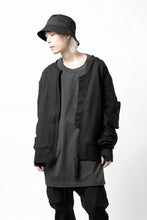 画像をギャラリービューアに読み込む, thom/krom MA-1 JACKET / ELASTIC COTTON (BLACK)