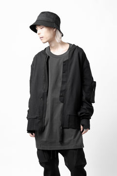 画像をギャラリービューアに読み込む, thom/krom MA-1 JACKET / ELASTIC COTTON (BLACK)