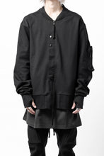 画像をギャラリービューアに読み込む, thom/krom MA-1 JACKET / ELASTIC COTTON (BLACK)