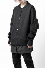 画像をギャラリービューアに読み込む, thom/krom MA-1 JACKET / ELASTIC COTTON (BLACK)