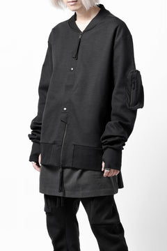 画像をギャラリービューアに読み込む, thom/krom MA-1 JACKET / ELASTIC COTTON (BLACK)