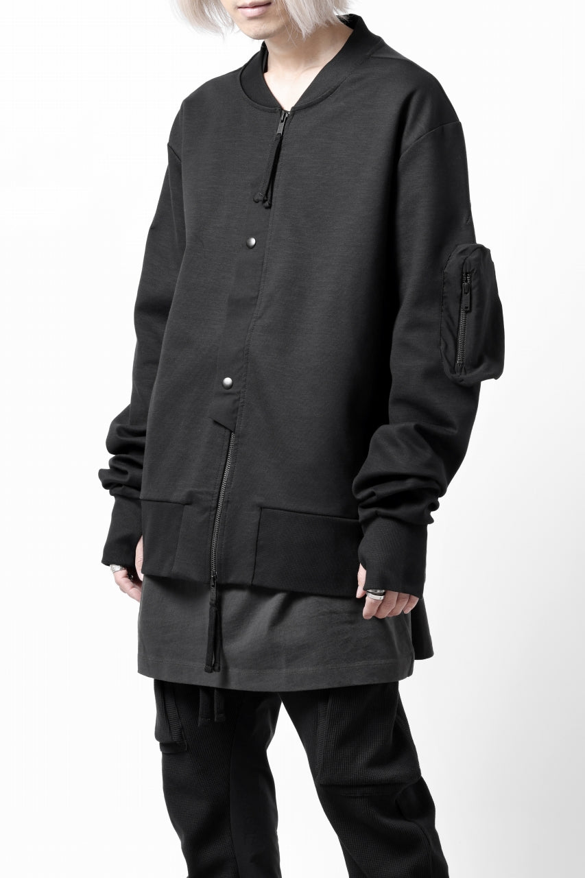 画像をギャラリービューアに読み込む, thom/krom MA-1 JACKET / ELASTIC COTTON (BLACK)