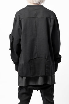 画像をギャラリービューアに読み込む, thom/krom MA-1 JACKET / ELASTIC COTTON (BLACK)