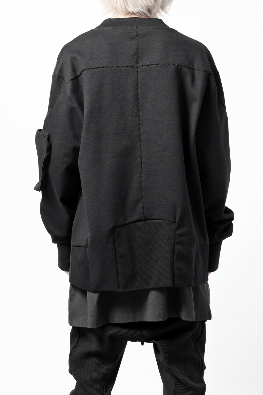 画像をギャラリービューアに読み込む, thom/krom MA-1 JACKET / ELASTIC COTTON (BLACK)