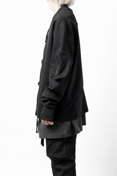 画像をギャラリービューアに読み込む, thom/krom MA-1 JACKET / ELASTIC COTTON (BLACK)