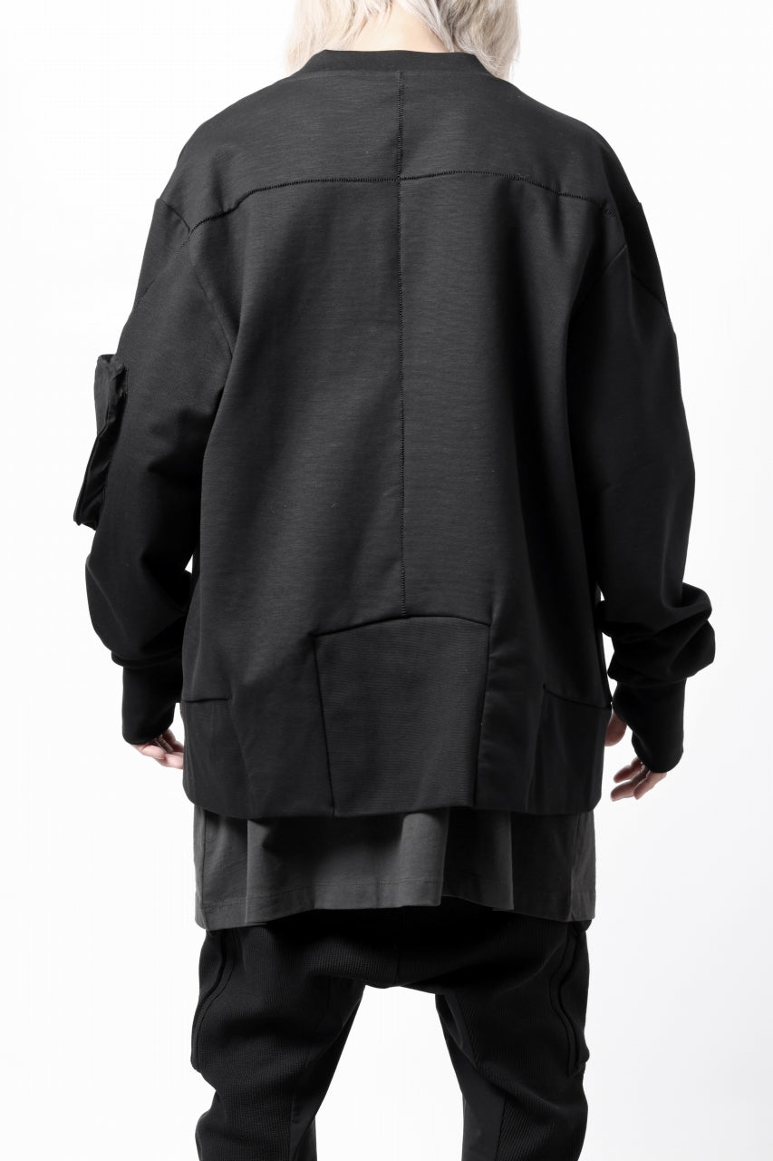 画像をギャラリービューアに読み込む, thom/krom MA-1 JACKET / ELASTIC COTTON (BLACK)