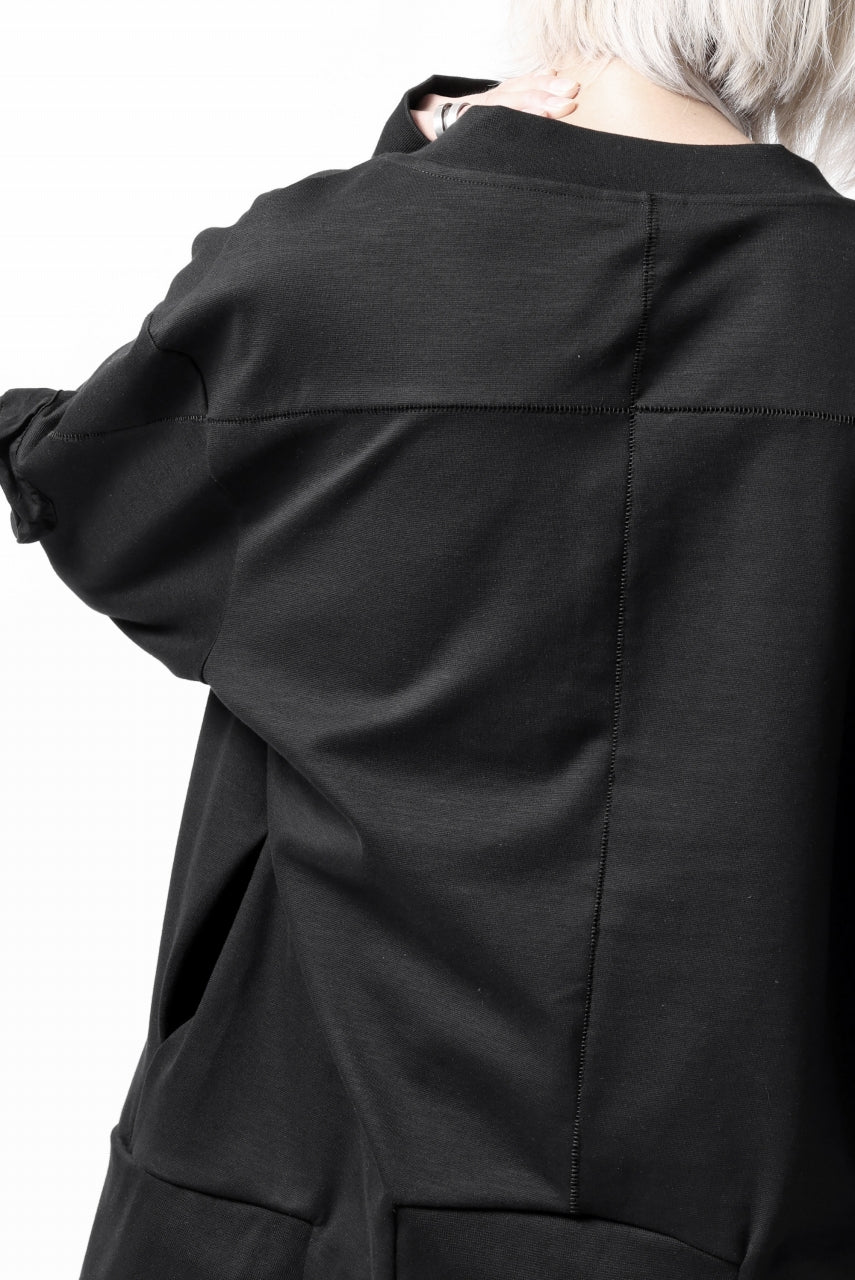 画像をギャラリービューアに読み込む, thom/krom MA-1 JACKET / ELASTIC COTTON (BLACK)