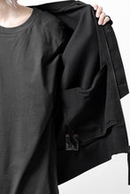 画像をギャラリービューアに読み込む, thom/krom MA-1 JACKET / ELASTIC COTTON (BLACK)