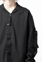 画像をギャラリービューアに読み込む, thom/krom MA-1 JACKET / ELASTIC COTTON (BLACK)