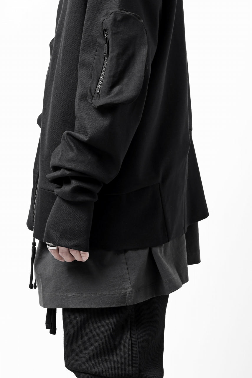 画像をギャラリービューアに読み込む, thom/krom MA-1 JACKET / ELASTIC COTTON (BLACK)