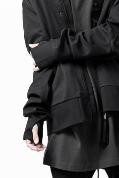 画像をギャラリービューアに読み込む, thom/krom MA-1 JACKET / ELASTIC COTTON (BLACK)