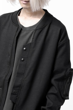 画像をギャラリービューアに読み込む, thom/krom MA-1 JACKET / ELASTIC COTTON (BLACK)