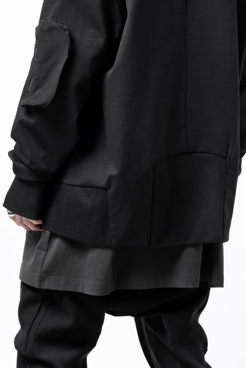 画像をギャラリービューアに読み込む, thom/krom MA-1 JACKET / ELASTIC COTTON (BLACK)