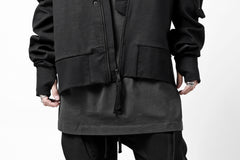 画像をギャラリービューアに読み込む, thom/krom MA-1 JACKET / ELASTIC COTTON (BLACK)