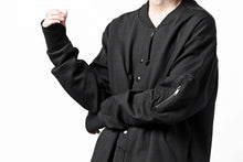 画像をギャラリービューアに読み込む, thom/krom MA-1 JACKET / ELASTIC COTTON (BLACK)