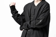 画像をギャラリービューアに読み込む, thom/krom MA-1 JACKET / ELASTIC COTTON (BLACK)