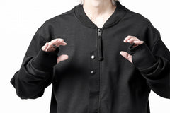 画像をギャラリービューアに読み込む, thom/krom MA-1 JACKET / ELASTIC COTTON (BLACK)