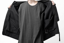 画像をギャラリービューアに読み込む, thom/krom MA-1 JACKET / ELASTIC COTTON (BLACK)