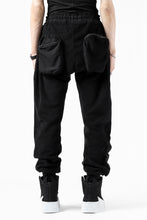 画像をギャラリービューアに読み込む, thomkrom RADICAL POCKETS EASY TROUSERS / SOFT FROTTEE (BLACK)
