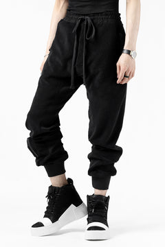 画像をギャラリービューアに読み込む, thomkrom RADICAL POCKETS EASY TROUSERS / SOFT FROTTEE (BLACK)