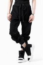 画像をギャラリービューアに読み込む, thomkrom RADICAL POCKETS EASY TROUSERS / SOFT FROTTEE (BLACK)