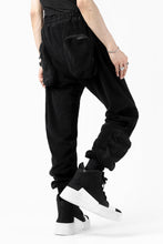 画像をギャラリービューアに読み込む, thomkrom RADICAL POCKETS EASY TROUSERS / SOFT FROTTEE (BLACK)