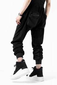 画像をギャラリービューアに読み込む, thomkrom RADICAL POCKETS EASY TROUSERS / SOFT FROTTEE (BLACK)