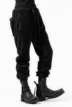 画像をギャラリービューアに読み込む, thomkrom RADICAL POCKETS EASY TROUSERS / SOFT FROTTEE (BLACK)