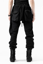画像をギャラリービューアに読み込む, thomkrom RADICAL POCKETS EASY TROUSERS / SOFT FROTTEE (BLACK)