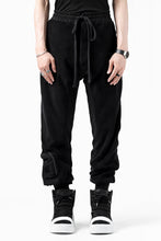 画像をギャラリービューアに読み込む, thomkrom RADICAL POCKETS EASY TROUSERS / SOFT FROTTEE (BLACK)
