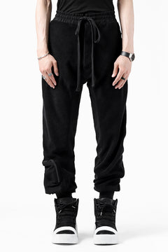 画像をギャラリービューアに読み込む, thomkrom RADICAL POCKETS EASY TROUSERS / SOFT FROTTEE (BLACK)