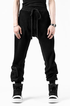画像をギャラリービューアに読み込む, thomkrom RADICAL POCKETS EASY TROUSERS / SOFT FROTTEE (BLACK)