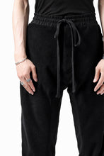 画像をギャラリービューアに読み込む, thomkrom RADICAL POCKETS EASY TROUSERS / SOFT FROTTEE (BLACK)