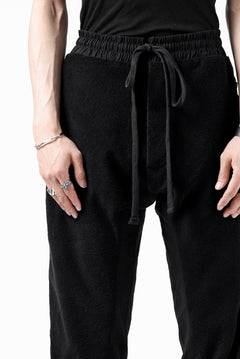 画像をギャラリービューアに読み込む, thomkrom RADICAL POCKETS EASY TROUSERS / SOFT FROTTEE (BLACK)