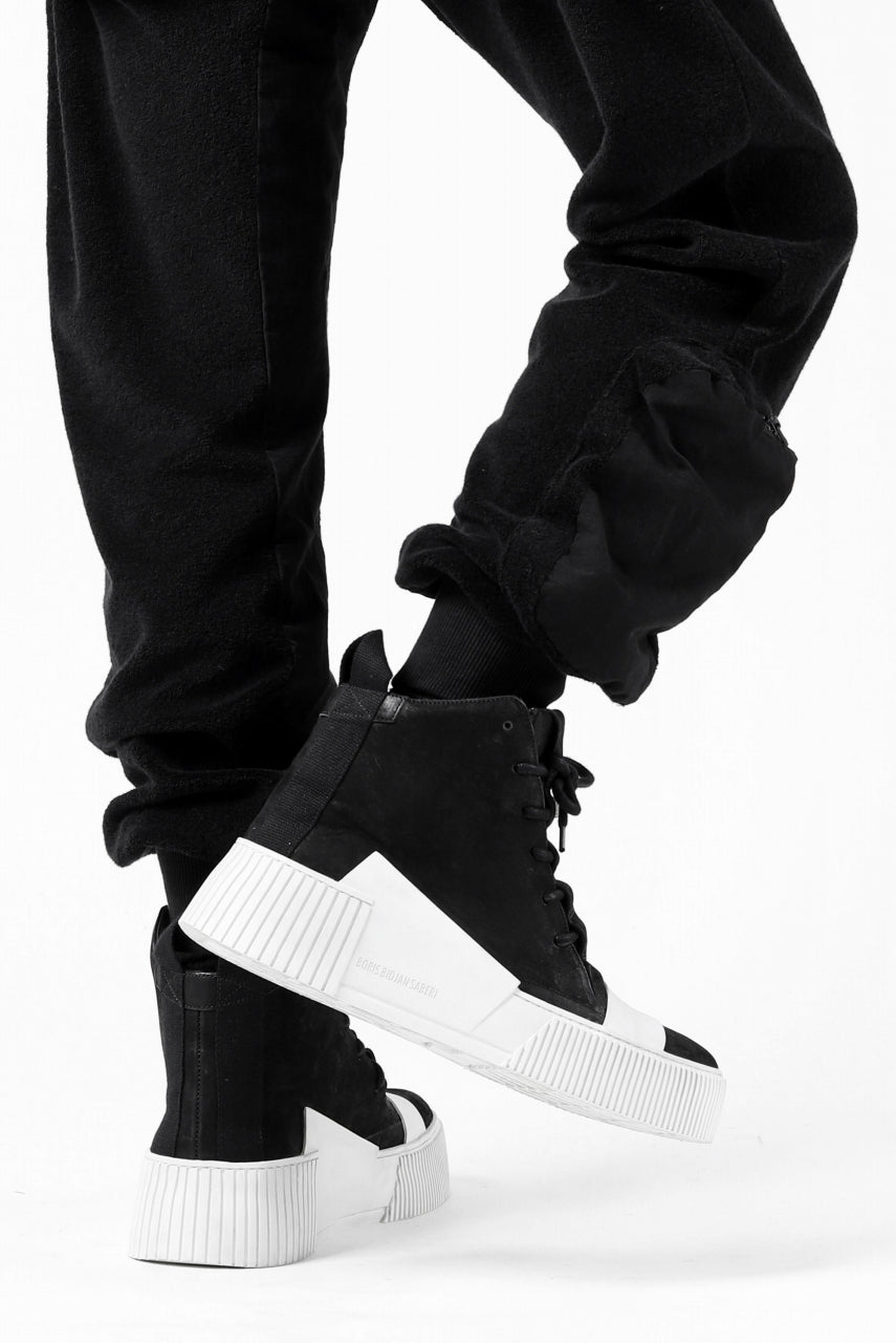 画像をギャラリービューアに読み込む, thomkrom RADICAL POCKETS EASY TROUSERS / SOFT FROTTEE (BLACK)