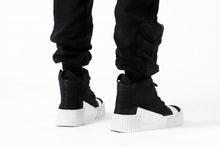 画像をギャラリービューアに読み込む, thomkrom RADICAL POCKETS EASY TROUSERS / SOFT FROTTEE (BLACK)