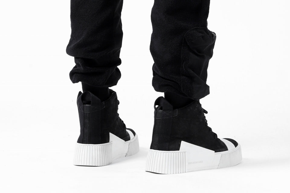 画像をギャラリービューアに読み込む, thomkrom RADICAL POCKETS EASY TROUSERS / SOFT FROTTEE (BLACK)