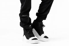 画像をギャラリービューアに読み込む, thomkrom RADICAL POCKETS EASY TROUSERS / SOFT FROTTEE (BLACK)