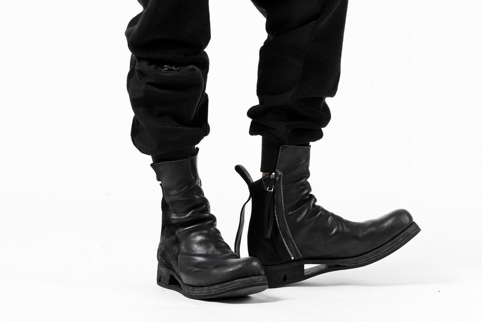 画像をギャラリービューアに読み込む, thomkrom RADICAL POCKETS EASY TROUSERS / SOFT FROTTEE (BLACK)