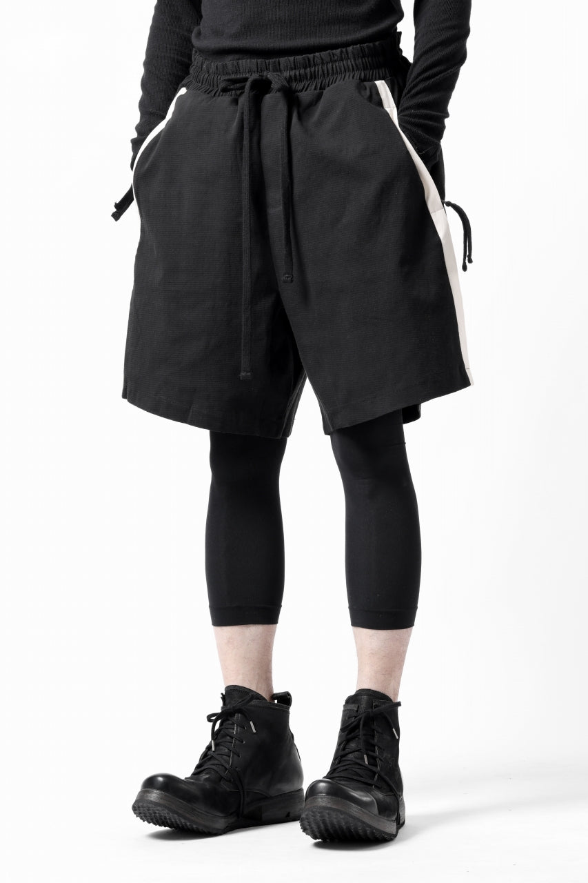 画像をギャラリービューアに読み込む, thom/krom SIDE LINE SHORTS / ELASTIC VISCOSE (BLACK)
