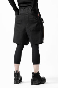 画像をギャラリービューアに読み込む, thom/krom SIDE LINE SHORTS / ELASTIC VISCOSE (BLACK)