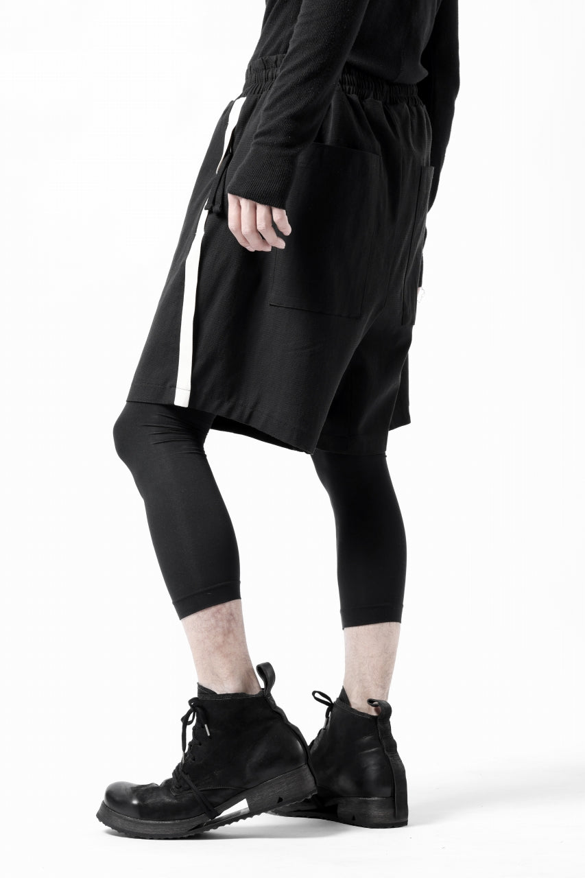 画像をギャラリービューアに読み込む, thom/krom SIDE LINE SHORTS / ELASTIC VISCOSE (BLACK)