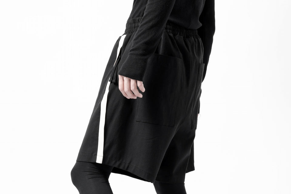 画像をギャラリービューアに読み込む, thom/krom SIDE LINE SHORTS / ELASTIC VISCOSE (BLACK)