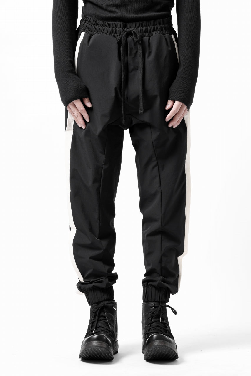 画像をギャラリービューアに読み込む, thom/krom SIDE LINE JOGGER PANTS / ELASTIC NYLON (BLACK)