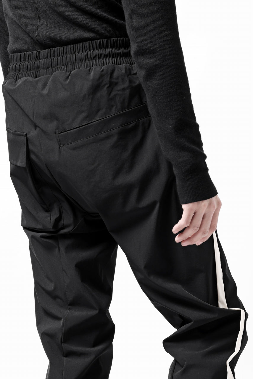 画像をギャラリービューアに読み込む, thom/krom SIDE LINE JOGGER PANTS / ELASTIC NYLON (BLACK)